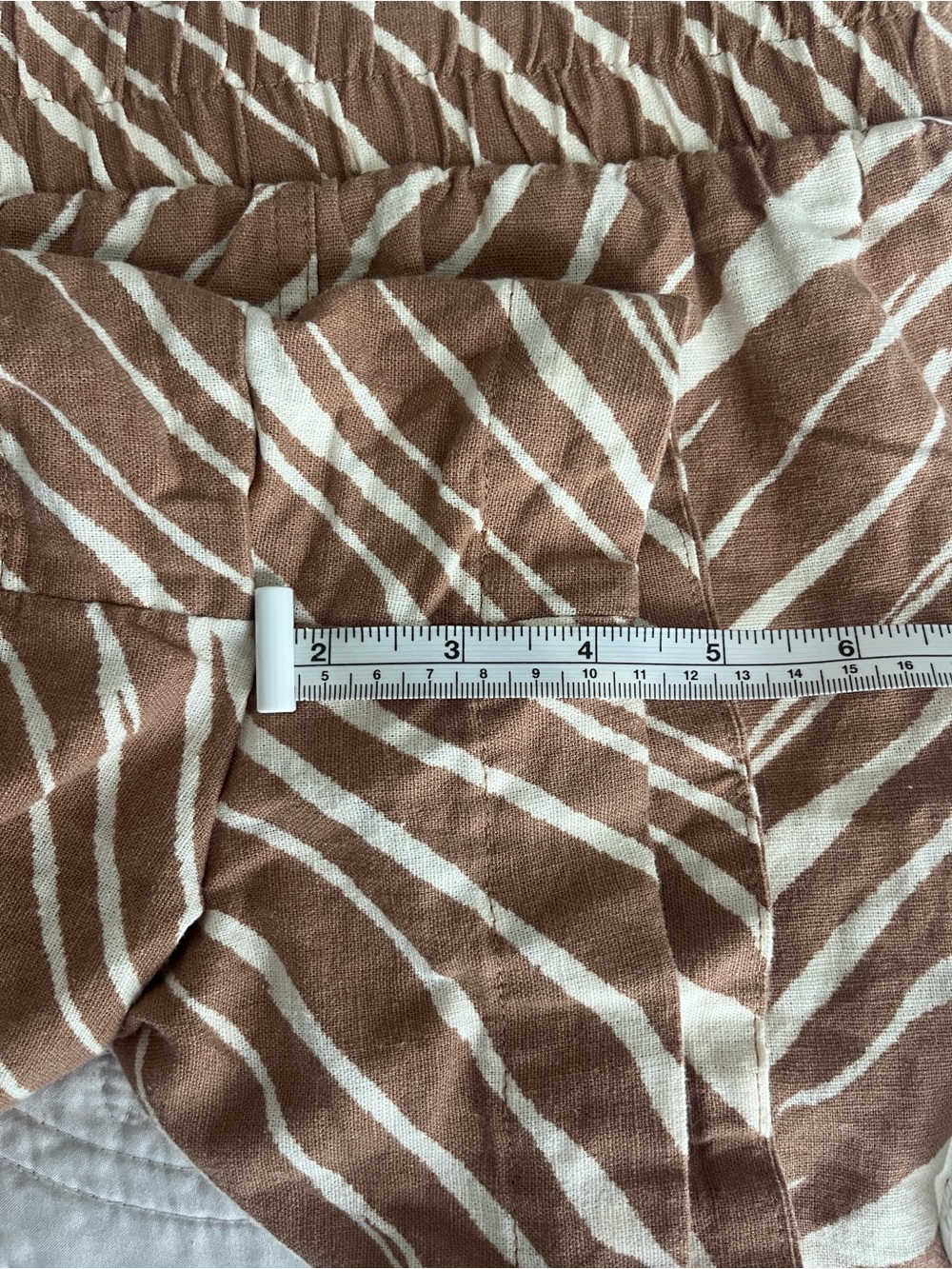 A New Day High-Waist Zebra-Print Linen Blend Pull-On Shorts - Picture 7 of 7